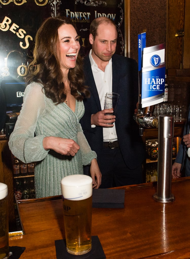 Prince William and Kate Middleton Serve Beers in Belfast