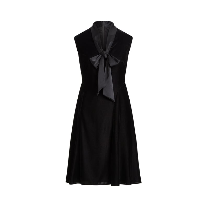 Shop the Look: Lauren Ralph Lauren Tie-Neck Velvet Dress