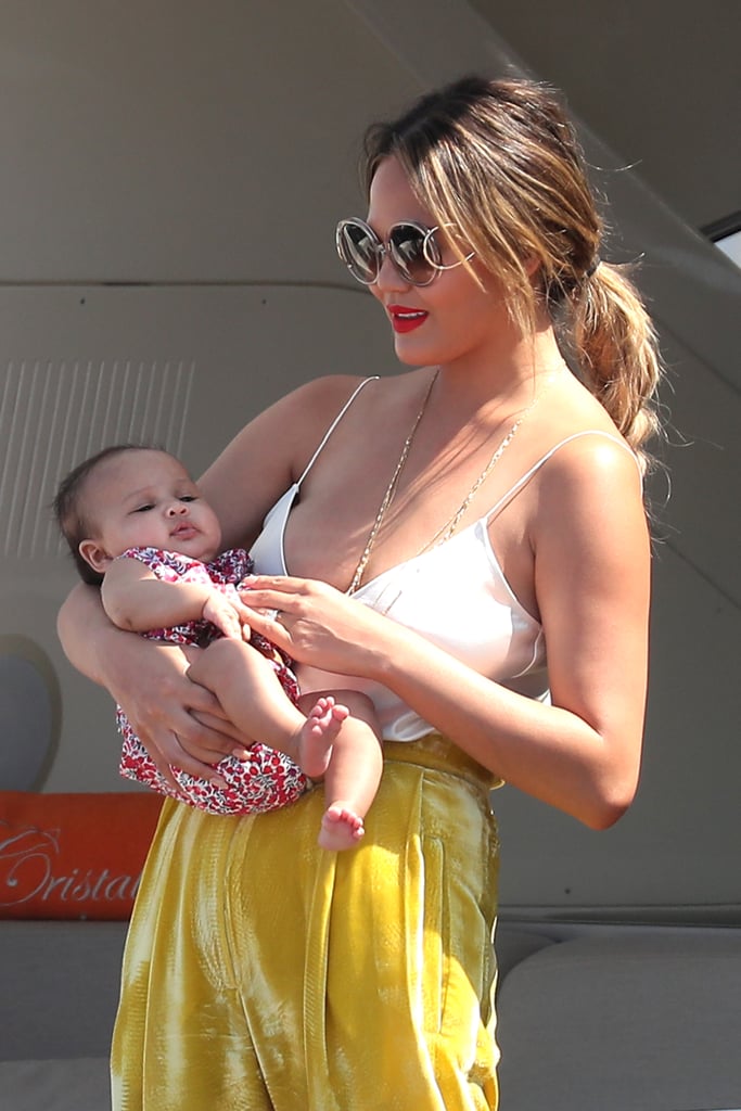 Chrissy Teigen John Legend and Luna in Saint-Tropez Photos