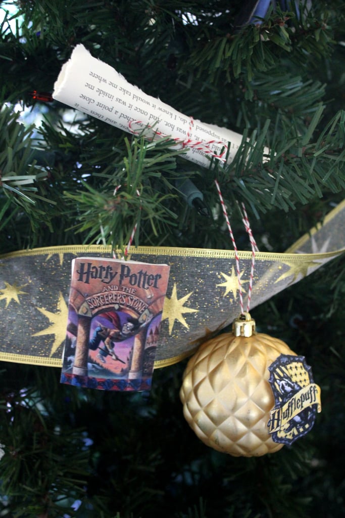 Hogwarts House Crest Balls DIY Harry Potter Ornaments POPSUGAR