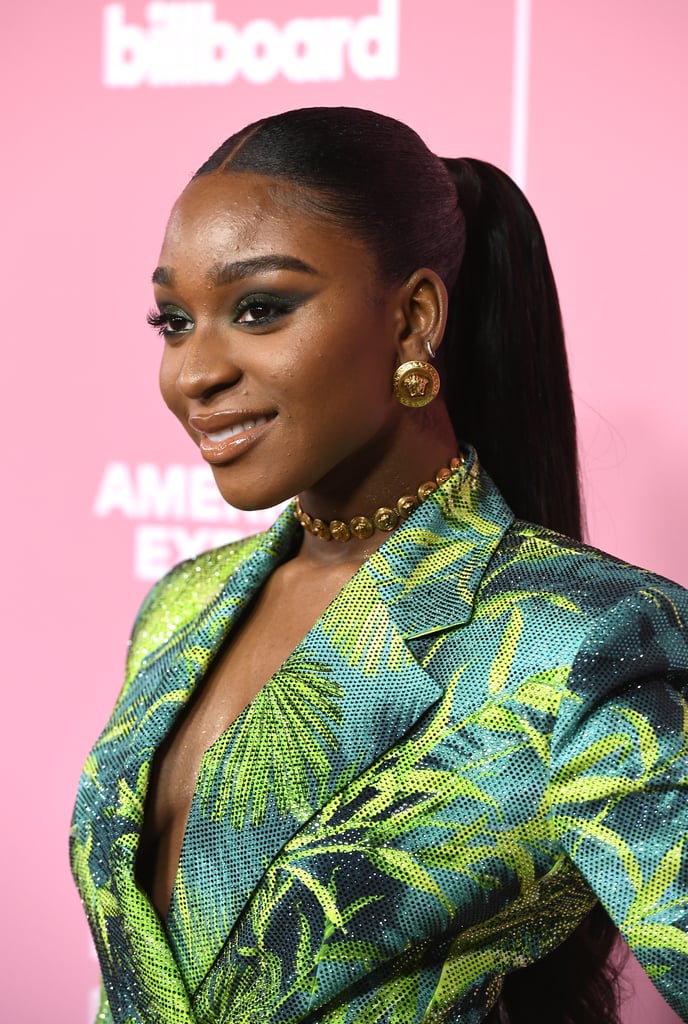 Normani's Versace Suit at the Billboard Women in Music Event