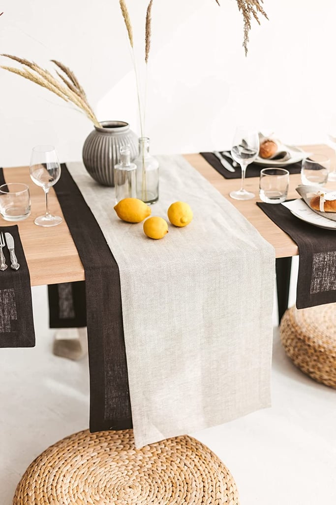 For the Dinner Table: Mindy Kaling x Thing Stories Pure 100% Linen Table Runner