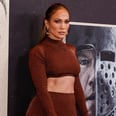 J Lo Steps Out in a Red Micro Minidress and Knee-High Boots