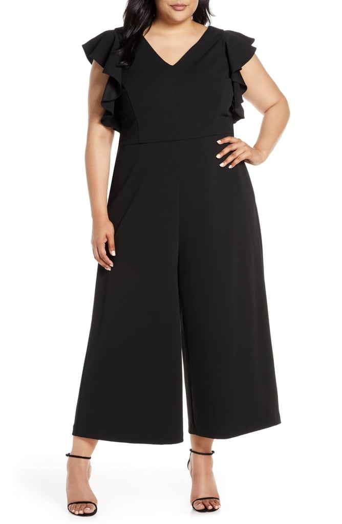 Rachel Rachel Roy Ruffle Sleeve Crepe Jumpsuit