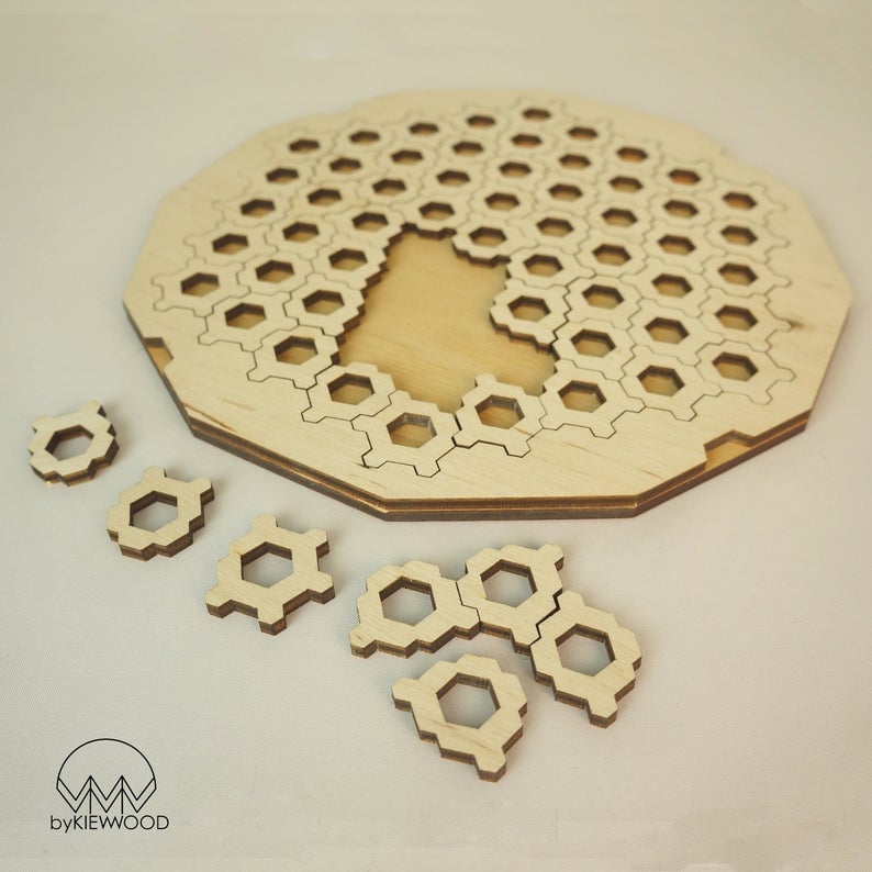 wooden fractal puzzle