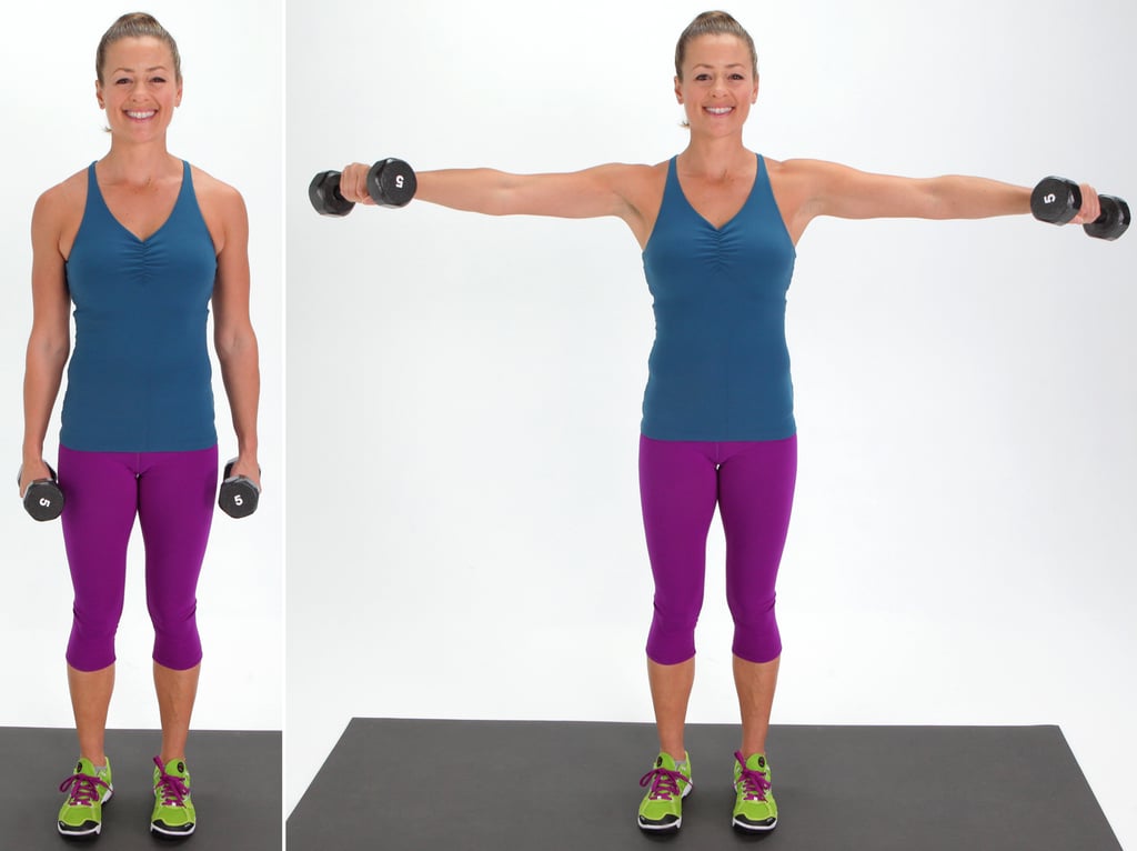 Dumbbell Side Arm Raise Beachbody Trainer Shoulder Exercises 