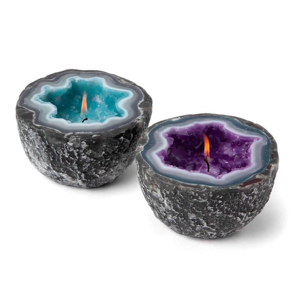 Amethyst & Aquamarine Geode Candles
