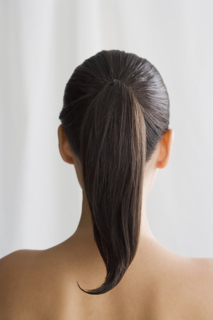 how to draw a ponytail from the back