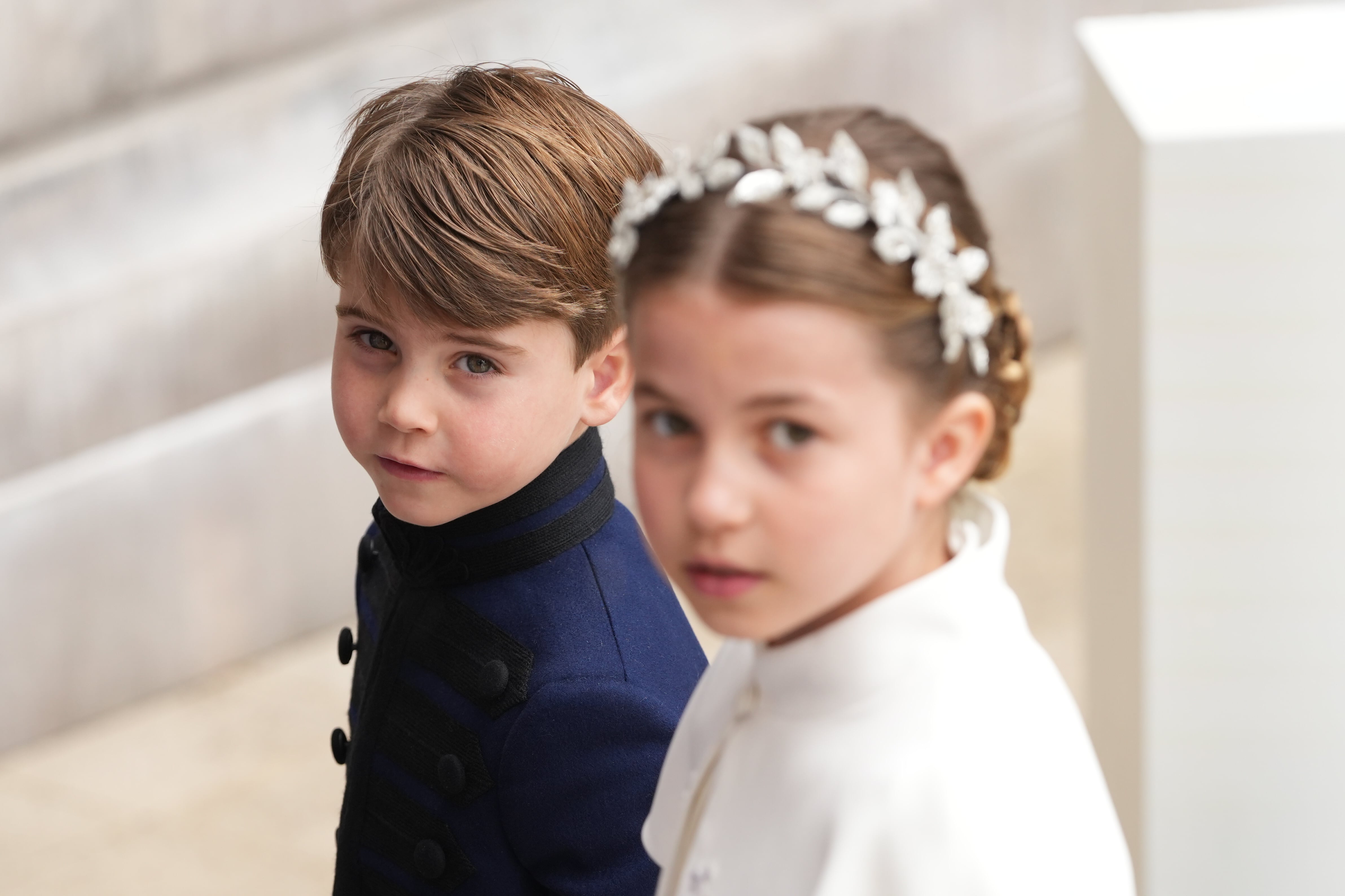 princess charlotte alexander mcqueen dress Princess Charlotte Wears White Alexander McQueen to Attend the Coronation