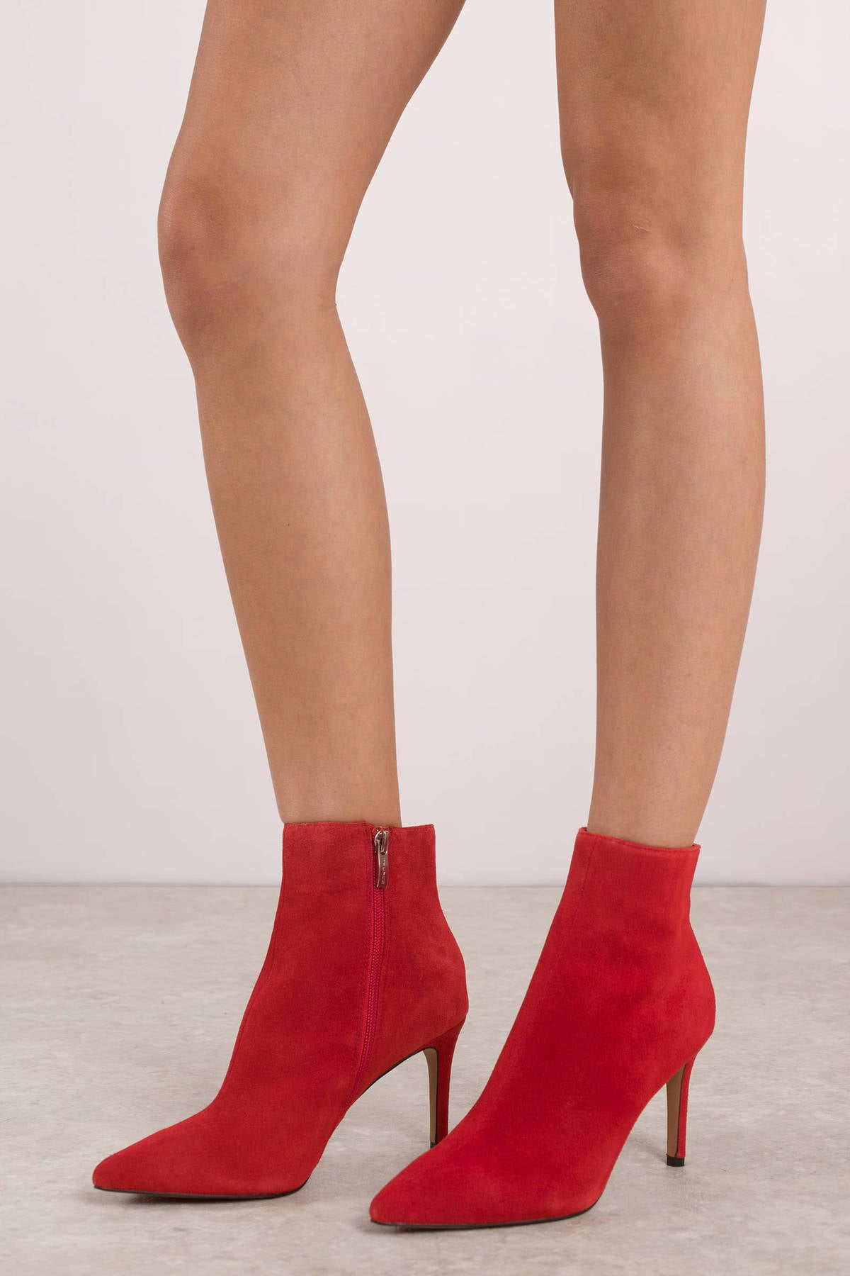steve madden red booties