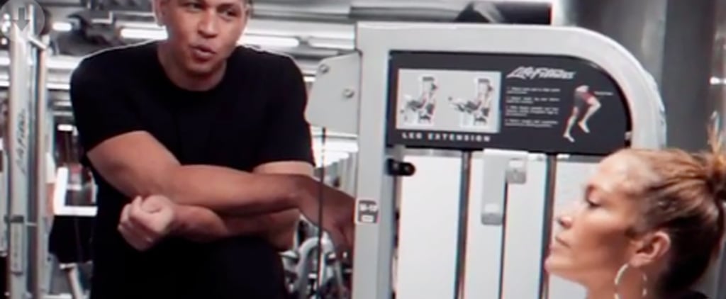 Watch Alex Rodriguez Propose to Jennifer Lopez All Over Again During Their Sweaty Gym Sesh