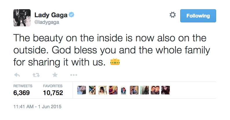 Celebrity Reactions to Caitlyn Jenner's Debut