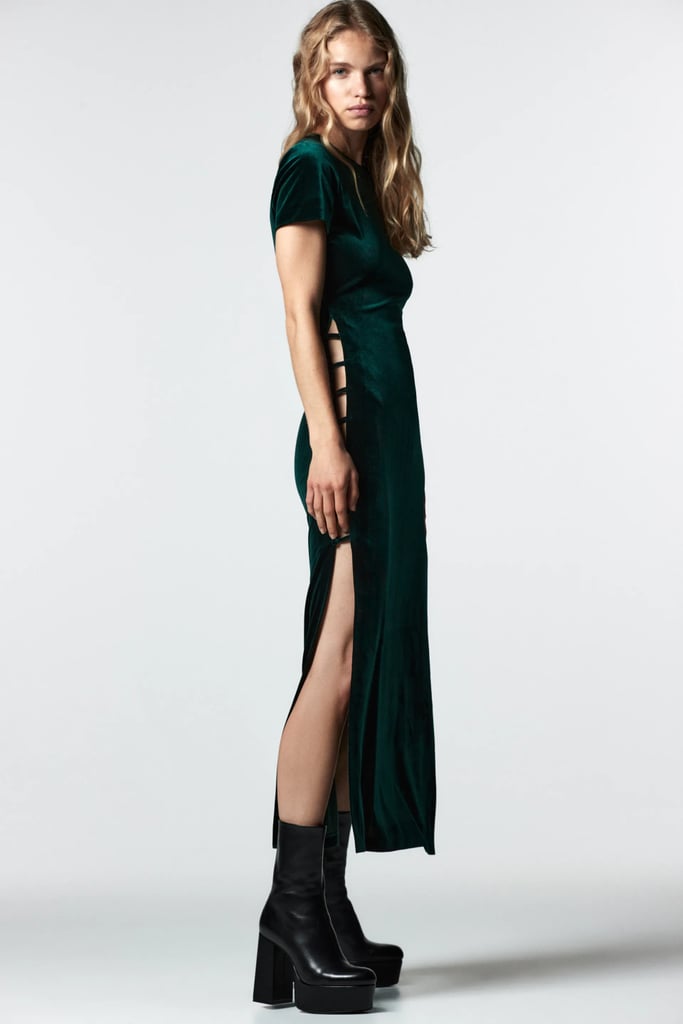 Zara Velvet Midi Dress