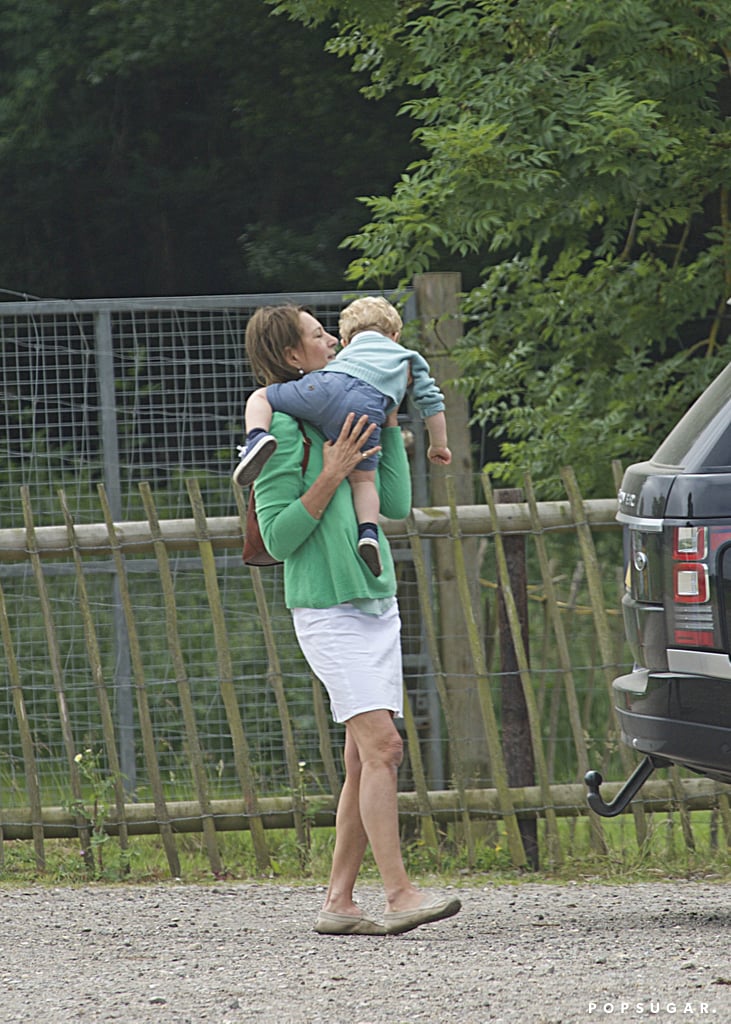 Prince George at Berkshire Petting Zoo With Carole Middleton Prince George at Berkshire Petting Zoo With Carole Middleton