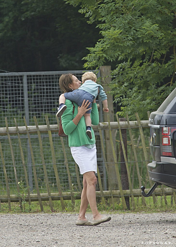 Prince George at Berkshire Petting Zoo With Carole Middleton