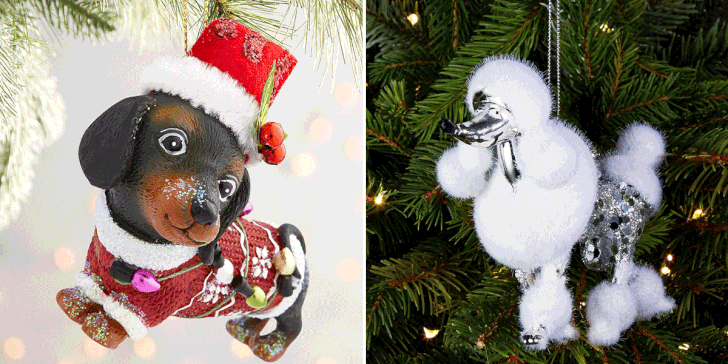 Adorable Dog Christmas Ornaments to Buy