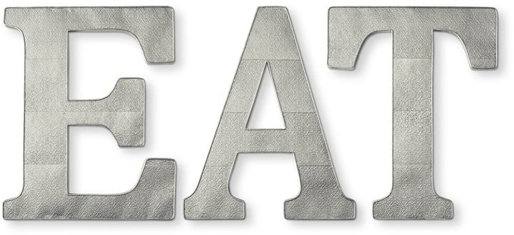 Williams Sonoma Galvanized Eat Wall Art