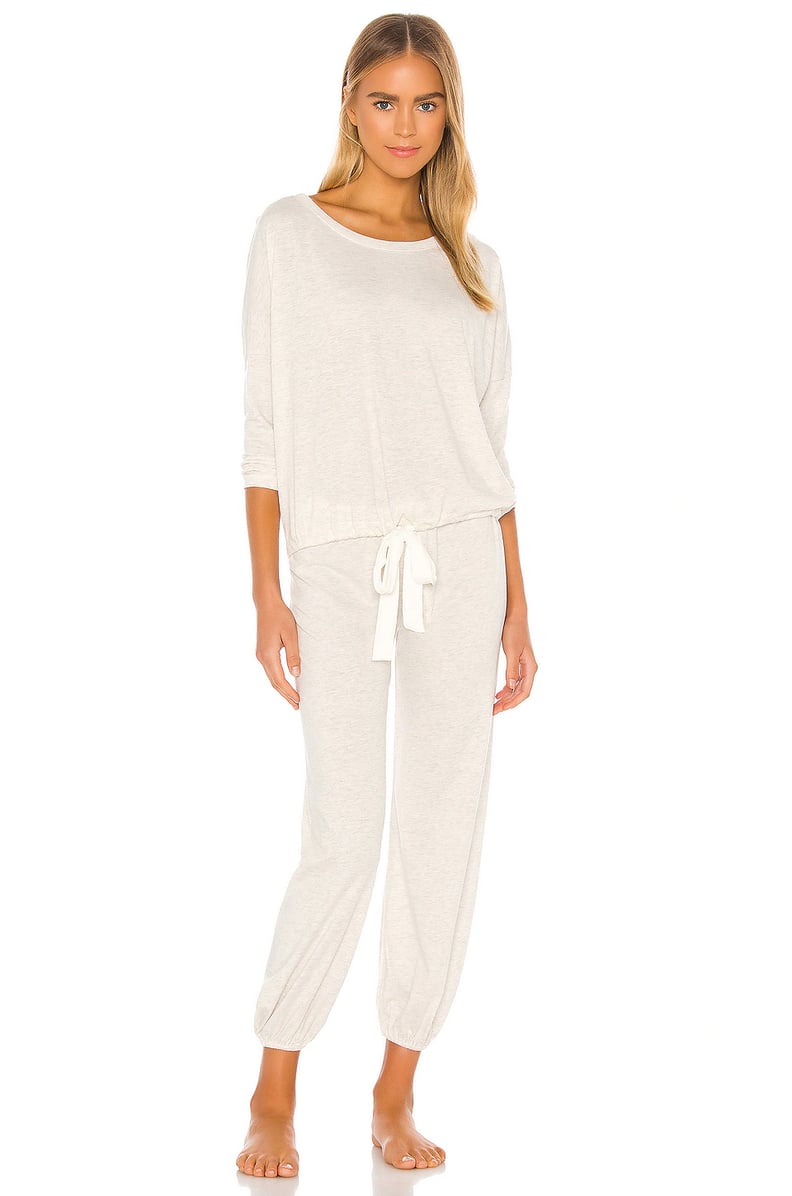 A Cozy Set: Eberjey Heather Slouchy Tee and Pants