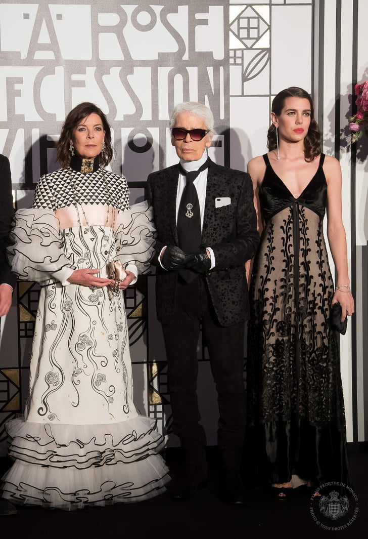 Princess Caroline of Hanover, Karl Lagerfeld, and ...