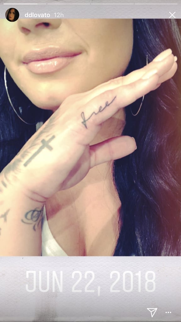 Demi Lovato's "Free" Tattoo