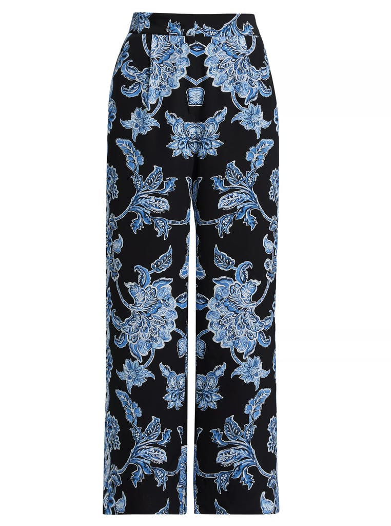 Elie Tahari Skylar Floral Mid-Rise Pants