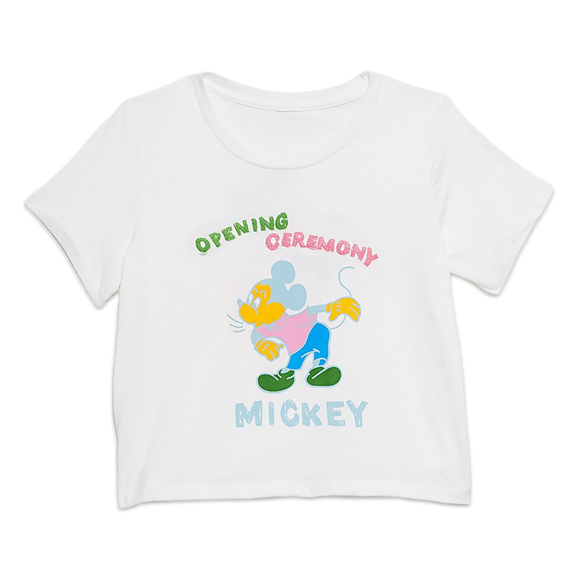 Disney Mickey Mouse Cropped T Shirt For Women By Opening Ceremony Disney But Make It Fashion See Every Look From Opening Ceremony S Disney Collaboration Popsugar Fashion Photo 46