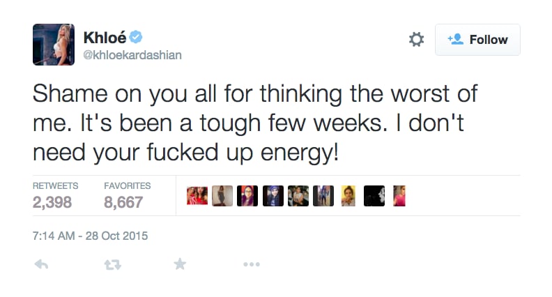 Khloe Kardashian Tweets About New Interview on Lamar Odom