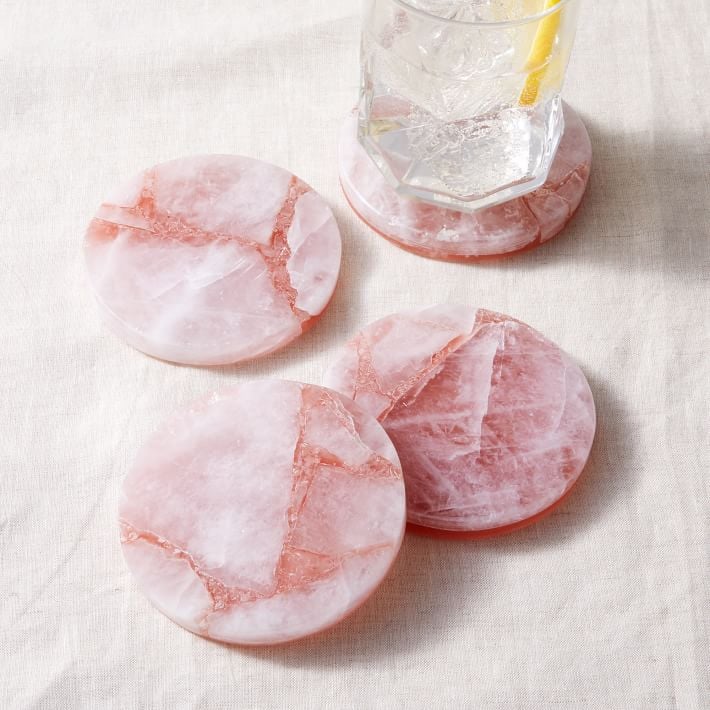 West Elm Stone Quartz Coasters