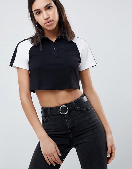 ASOS Design Polo Crop T-Shirt