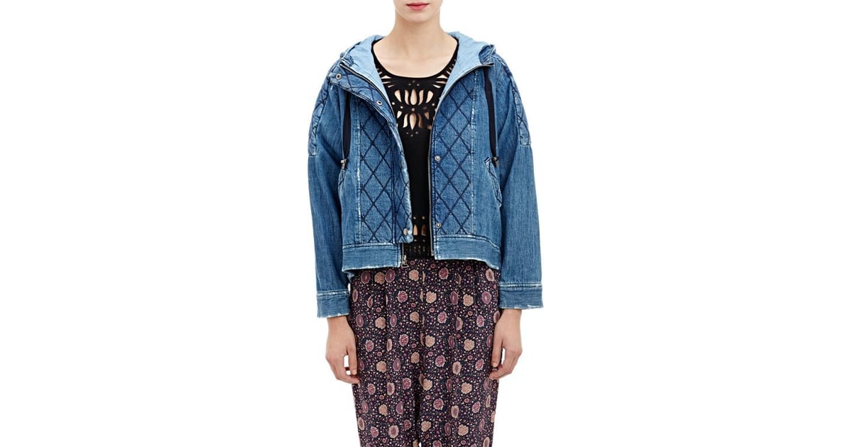 Sea Denim Hooded Swing Jacket-Blue ($595) | Holiday Gifts by