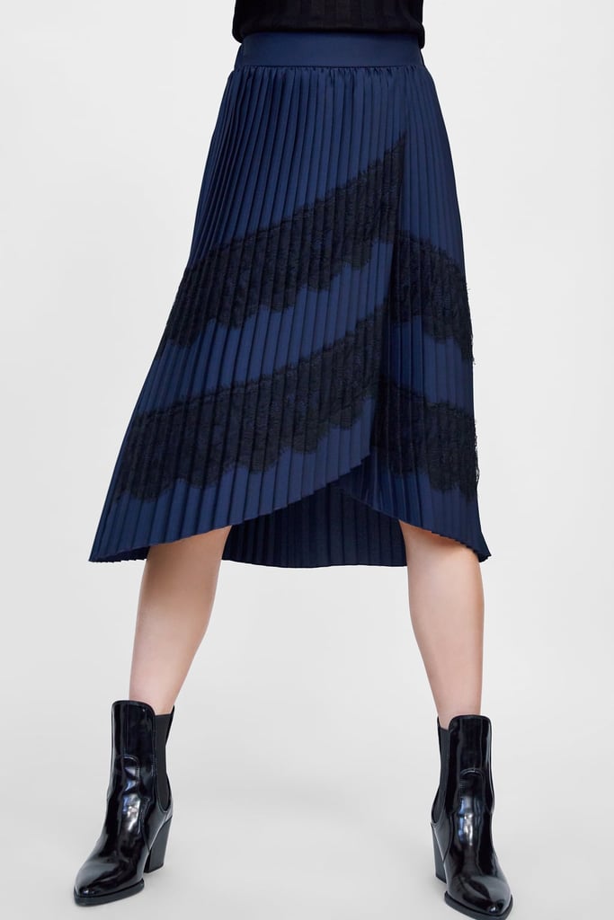 Zara Mixed Pleated Skirt