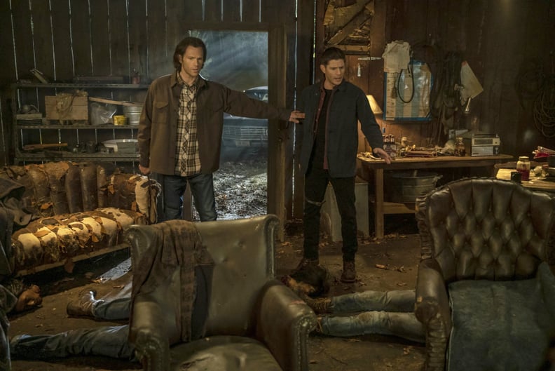SUPERNATURAL, from left: Jared Padalecki, Jensen Ackles, Last Holiday, (Season 15, ep. 1514, aired Oct. 8, 2020). photo: Colin Bentley / The CW / Courtesy Everett Collection