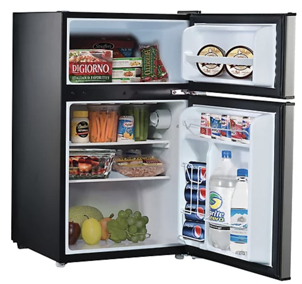 Whirlpool Stainless Steel Dual Door Refrigerator DormRoom Kitchen