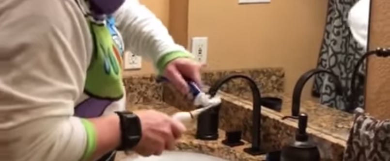 Man's TikTok Video Spoof on How Kids Brush Their Teeth