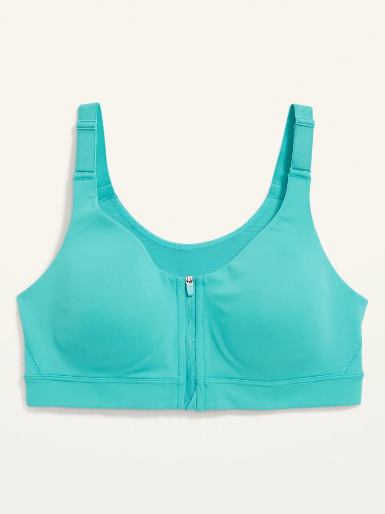 My Exact Sports Bra: Old Navy High-Support PowerSoft Zip-Front Sports Bra