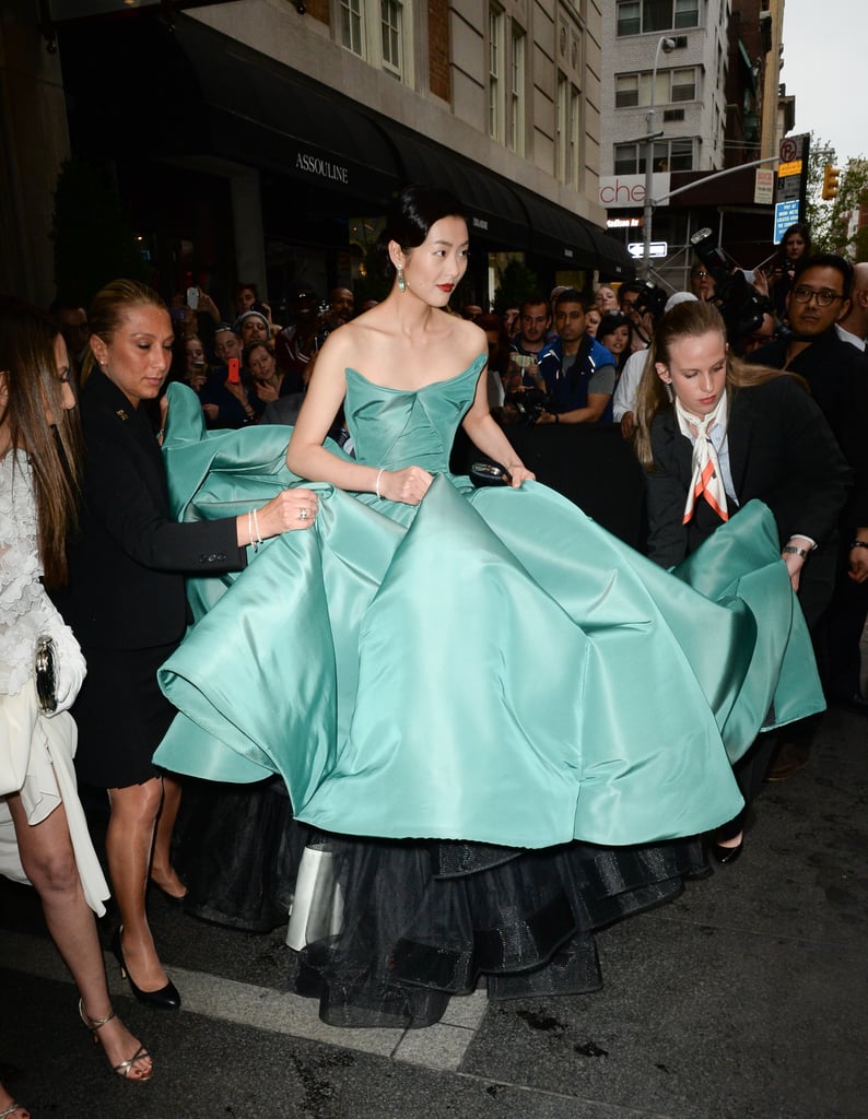 Liu Wen couldn't exactly stroll into the event unassisted in 2014.