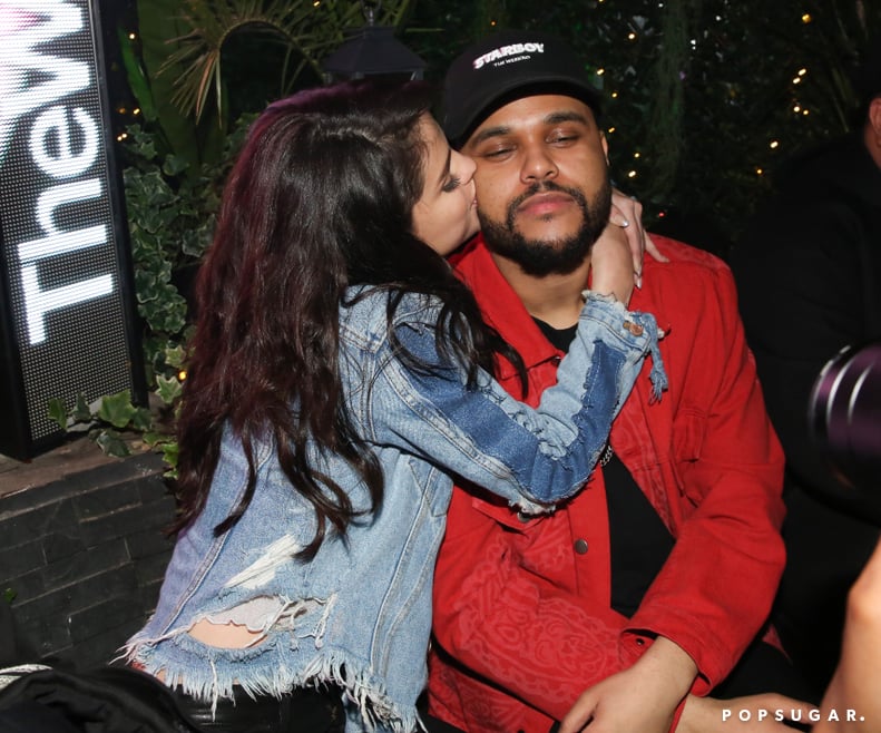 Selena Planted a Kiss on The Weeknd After His Show in France