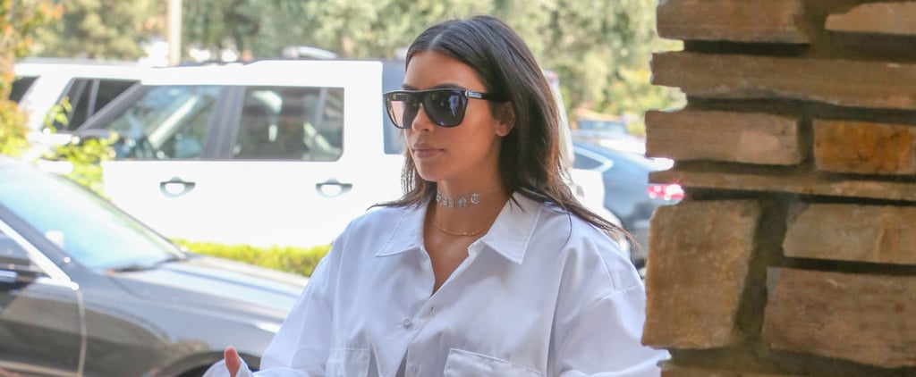 Kim Kardashian Wearing Denim Over-the-Knee Boots June 2016