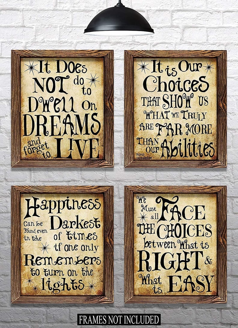 Harry Potter Quotes & Sayings Set of 4 Prints