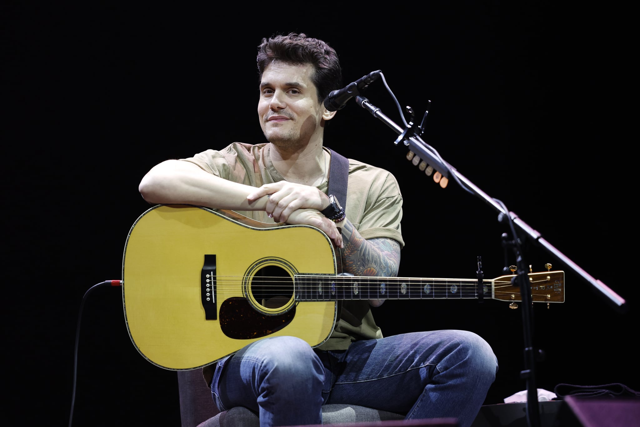 NASHVILLE, TENNESSEE - MARCH 24: Singer & songwriter John Mayer performs at Bridgestone Arena in Nashville, Tennessee on March 24, 2023.  (Photo by Jason Kempin/Getty Images)