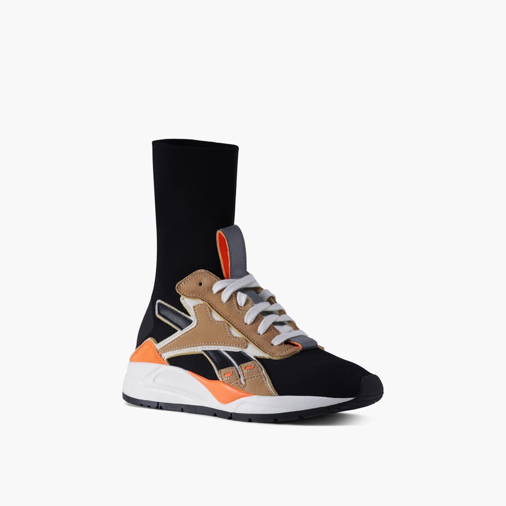 Reebok Victoria Beckham Bolton Sock in Black / Sahara / Solar Orange (£230)