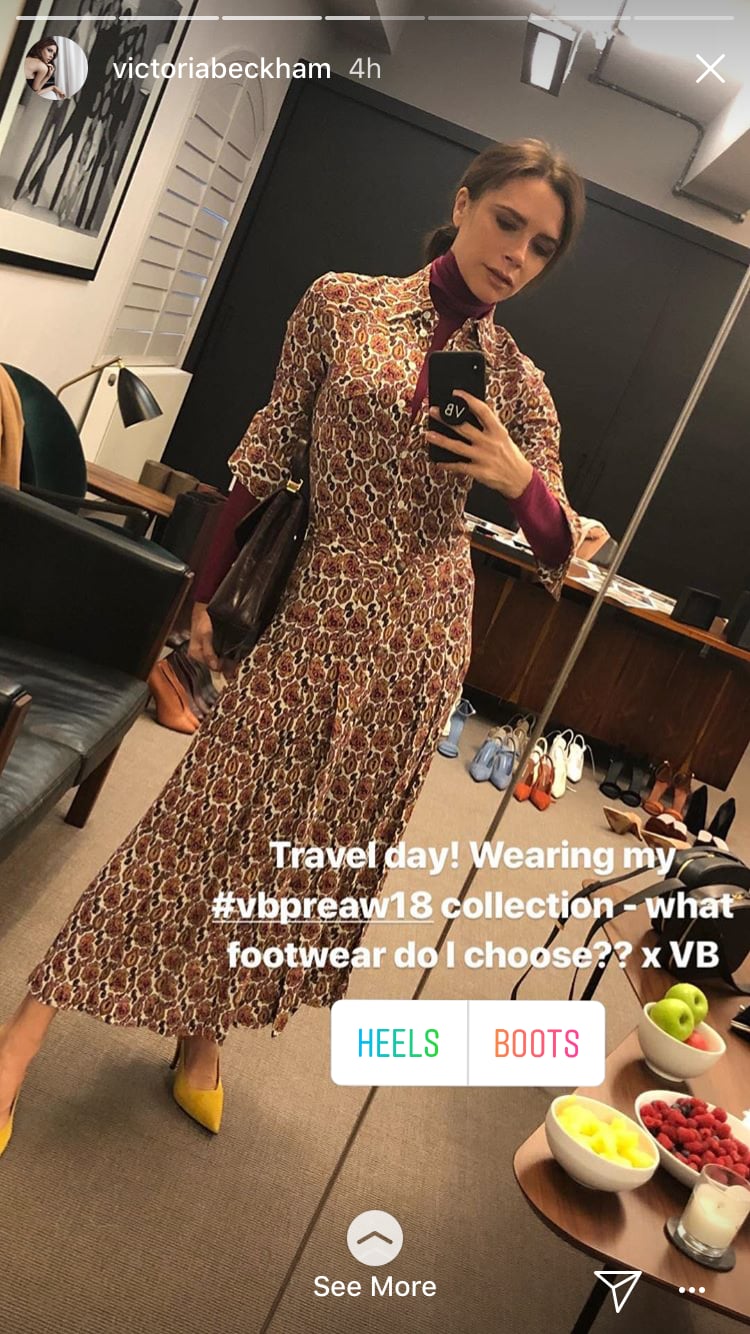 Victoria Beckham Needed Help Choosing Between Heels and Boots For Traveling