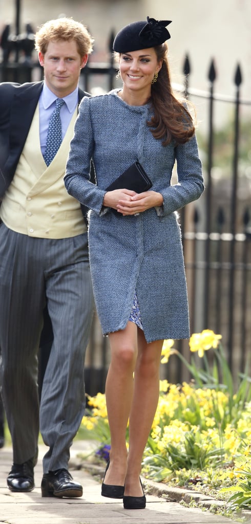 Kate Wearing Her Missoni Coat at a Wedding, 2014
