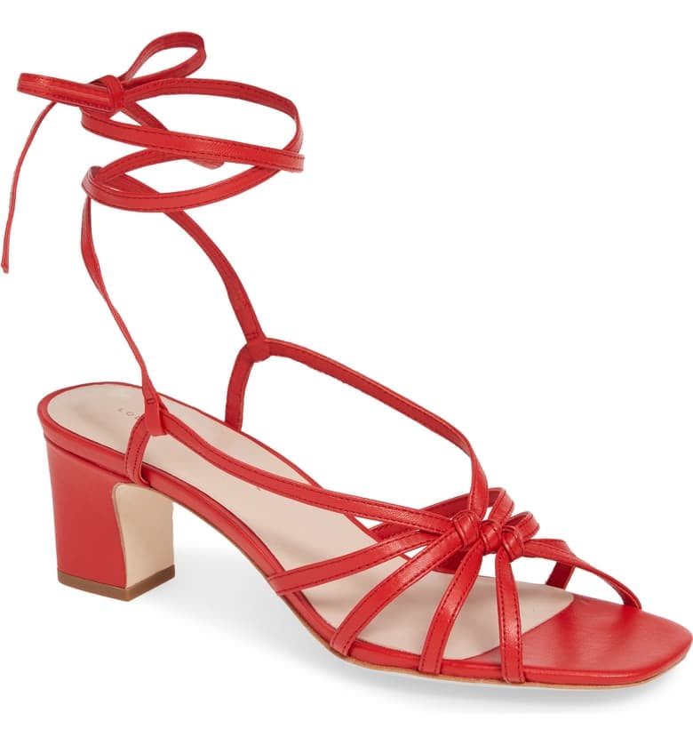 Loeffler randall libby top knotted wrap sandals