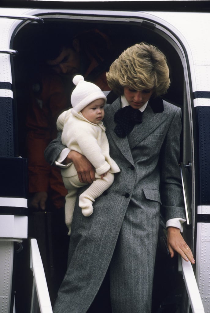 Diana Arriving in Scotland With Harry, 1981