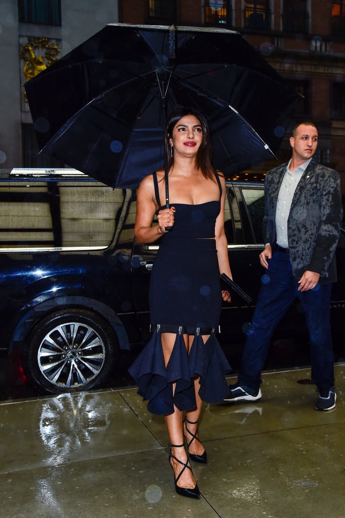 Priyanka Chopra Black Cutout Dress Daily Front Row Awards