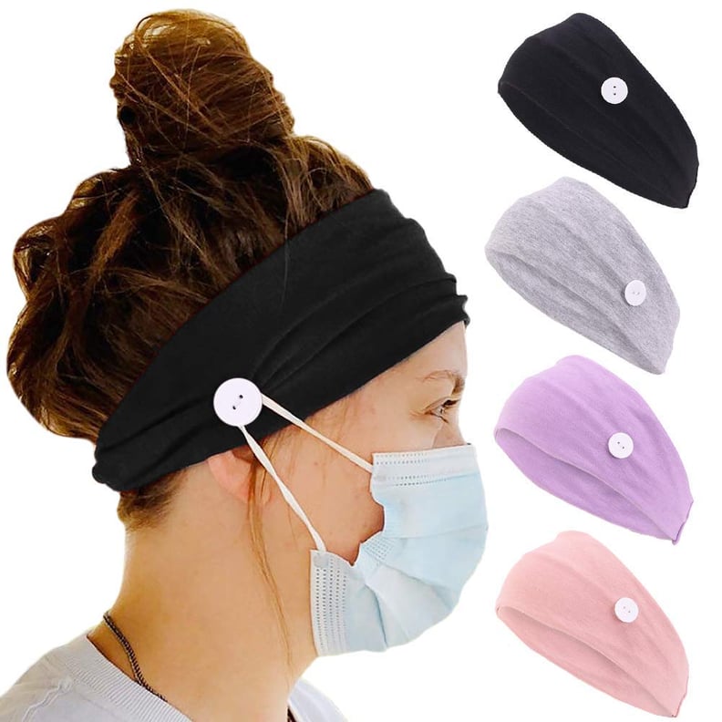 Headbands With Buttons (4-Pack)