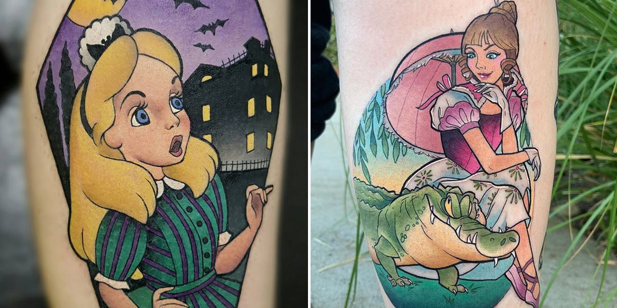 haunted mansion wallpaper tattoo