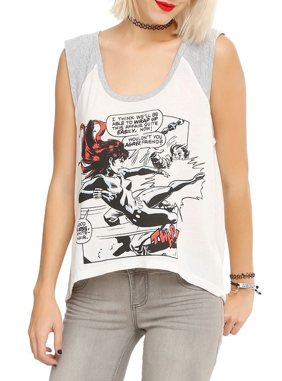 Marvel Black Widow High Kick Hi-Lo Girls Top ($14, originally $25)