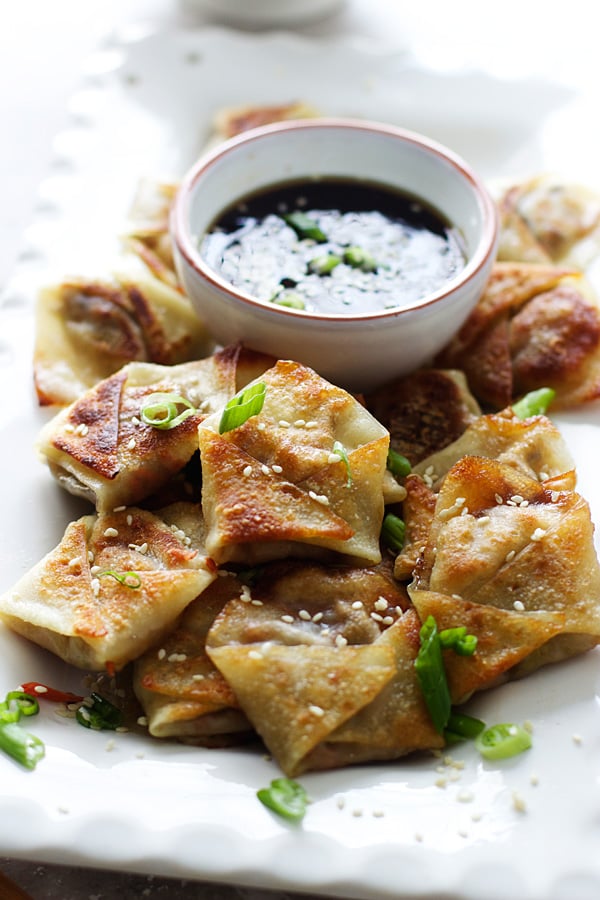 Dumplings With Sesame-Hoisin Sauce